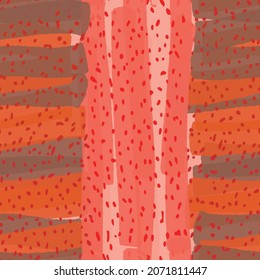 Abstract hand drawn vector seamless pattern. Floral motifs, rough pain texture, natural earth colors. Dots blobs marker brush strokes create artistic background.