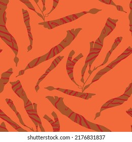 Abstraktes handgezeichnetes, nahtloses Vektormuster. Blumenmotive, raue Schmerzstruktur, natürliche Erdfarben. Dots Bläser Marker Pinselstriche erzeugen künstlerischen Hintergrund.
