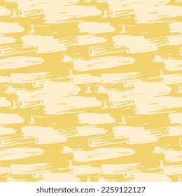 Abstract hand drawn vector seamless pattern. Floral motifs, rough pain texture, natural earth colors. Dots blobs marker brush strokes create artistic background.