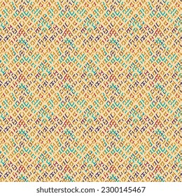 Abstract hand drawn vector seamless pattern. Floral motifs, rough pain texture, natural earth colors. Dots blobs marker brush strokes create artistic background.