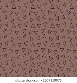 Abstract hand drawn vector seamless pattern. Floral motifs, rough pain texture, natural earth colors. Dots blobs marker brush strokes create artistic background.