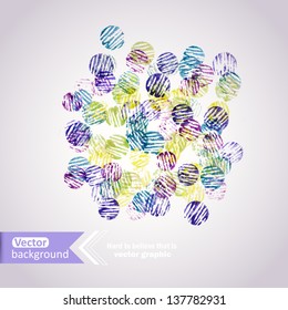 Abstract hand drawn vector watercolor background,vector illustration, stain watercolors colors wet on wet paper. Watercolor composition for scrapbook elements. Konfetti.