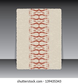 Abstract hand drawn vintage background papet pattern