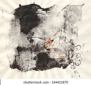 Abstract hand drawn watercolor background