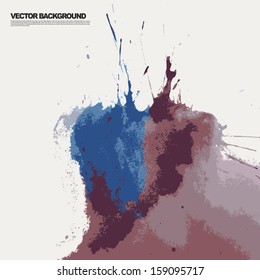 Abstract hand drawn watercolor background