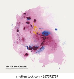 Abstract hand drawn watercolor background