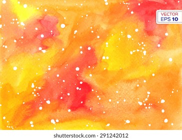 Abstract hand drawn watercolor background. Vector illustration.