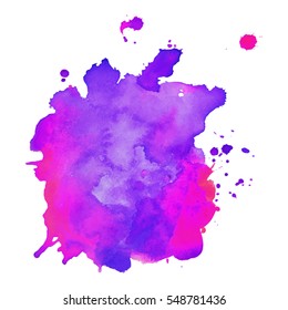 Abstract hand drawn watercolor background. Vector illustration. Grunge texture for cards and flyers design.