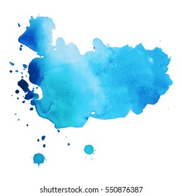 Fundo de aquarela desenhado à mão abstrato