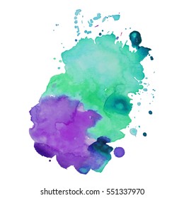 Abstract hand drawn watercolor background. Vector illustration. Grunge texture for cards and flyers design.