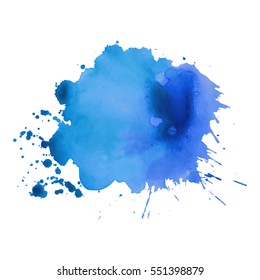 Abstract hand drawn watercolor background. Vector illustration. Grunge texture for cards and flyers design.