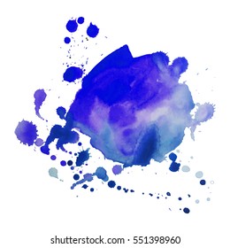 Abstract hand drawn watercolor background. Vector illustration. Grunge texture for cards and flyers design.