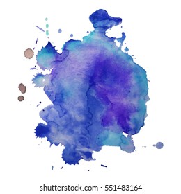 Abstract hand drawn watercolor background. Vector illustration. Grunge texture for cards and flyers design.