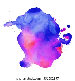 Abstract hand drawn watercolor background. Vector illustration. Grunge texture for cards and flyers design.