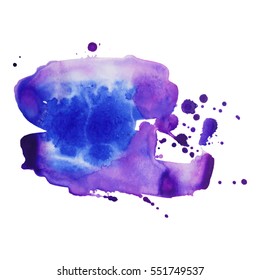 Abstract hand drawn watercolor background. Vector illustration. Grunge texture for cards and flyers design.
