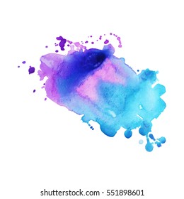 Abstract hand drawn watercolor background. Vector illustration. Grunge texture for cards and flyers design.