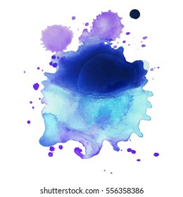 Abstract hand drawn watercolor background. Vector illustration. Grunge texture for cards and flyers design.