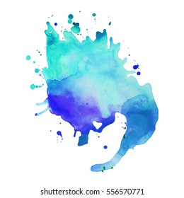 Abstract hand drawn watercolor background. Vector illustration. Grunge texture for cards and flyers design.