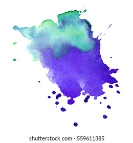 Abstract hand drawn watercolor background. Vector illustration. Grunge texture for cards and flyers design.