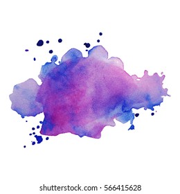 Abstract hand drawn watercolor background. Vector illustration. Grunge texture for cards and flyers design.