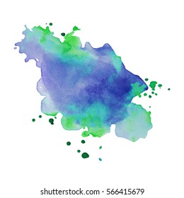 Abstract hand drawn watercolor background. Vector illustration. Grunge texture for cards and flyers design.