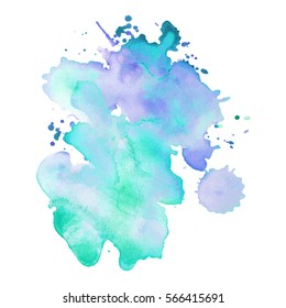 Abstract hand drawn watercolor background. Vector illustration. Grunge texture for cards and flyers design.