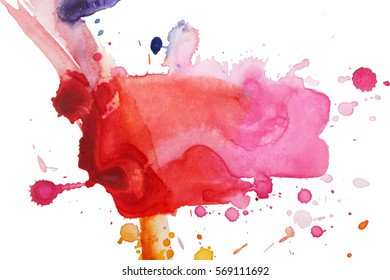 Abstract hand drawn watercolor background. Vector illustration. Grunge texture for cards and flyers design.