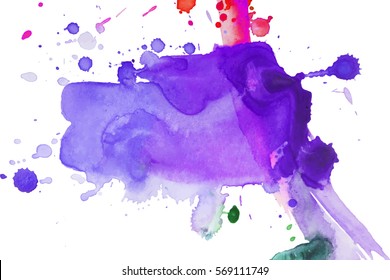 Abstract hand drawn watercolor background. Vector illustration. Grunge texture for cards and flyers design.