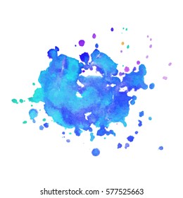 Abstract hand drawn watercolor background. Vector illustration. Grunge texture for cards and flyers design.