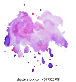 Abstract hand drawn watercolor background. Vector illustration. Grunge texture for cards and flyers design.