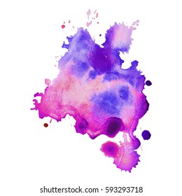 Abstract hand drawn watercolor background. Vector illustration. Grunge texture for cards and flyers design.