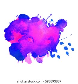 Abstract hand drawn watercolor background. Vector illustration. Grunge texture for cards and flyers design.