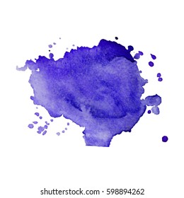 Abstract hand drawn watercolor background. Vector illustration. Grunge texture for cards and flyers design.