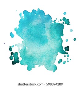 Abstract hand drawn watercolor background. Vector illustration. Grunge texture for cards and flyers design.