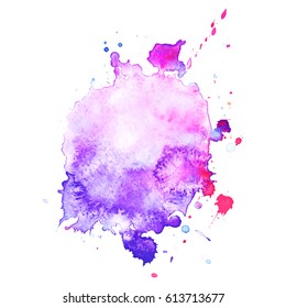 Abstract hand drawn watercolor background. Vector illustration. Grunge texture for cards and flyers design.