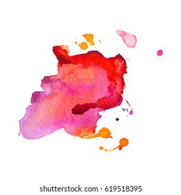Abstract hand drawn watercolor background. Vector illustration. Grunge texture for cards and flyers design.