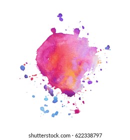 Abstract hand drawn watercolor background. Vector illustration. Grunge texture for cards and flyers design.