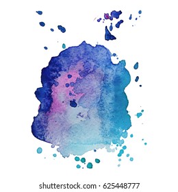 Abstract hand drawn watercolor background. Vector illustration. Grunge texture for cards and flyers design.