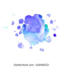 Abstract hand drawn watercolor background. Vector illustration. Grunge texture for cards and flyers design.