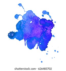 Abstract hand drawn watercolor background. Vector illustration. Grunge texture for cards and flyers design.