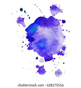 Abstract hand drawn watercolor background. Vector illustration. Grunge texture for cards and flyers design.