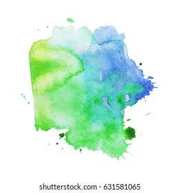 Abstract hand drawn watercolor background. Vector illustration. Grunge texture for cards and flyers design.