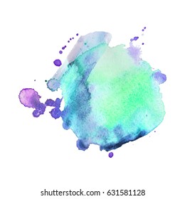 Abstract hand drawn watercolor background. Vector illustration. Grunge texture for cards and flyers design.
