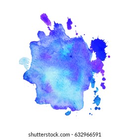 Abstract hand drawn watercolor background. Vector illustration. Grunge texture for cards and flyers design.