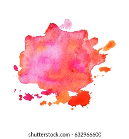 Abstract hand drawn watercolor background. Vector illustration. Grunge texture for cards and flyers design.