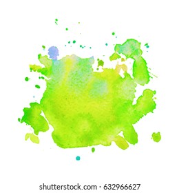 Abstract hand drawn watercolor background. Vector illustration. Grunge texture for cards and flyers design.