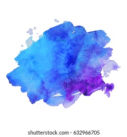 Abstract hand drawn watercolor background. Vector illustration. Grunge texture for cards and flyers design.