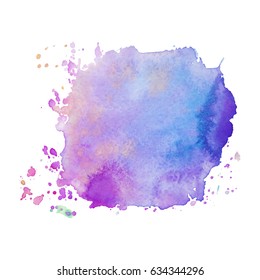 Abstract hand drawn watercolor background. Vector illustration. Grunge texture for cards and flyers design.