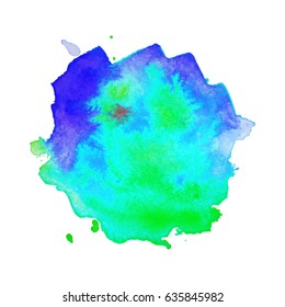 Abstract hand drawn watercolor background. Vector illustration. Grunge texture for cards and flyers design.