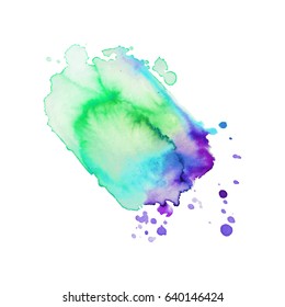 Abstract hand drawn watercolor background. Vector illustration. Grunge texture for cards and flyers design.